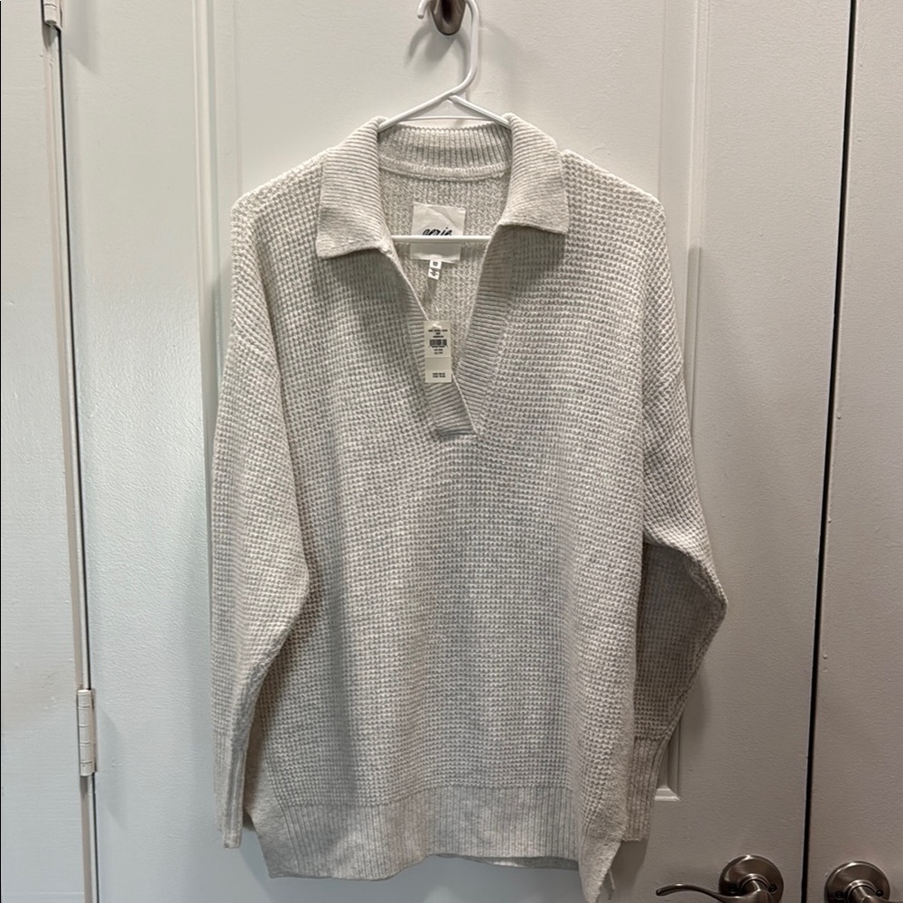 Aerie Gray Sweatshirt Classic Knit Top